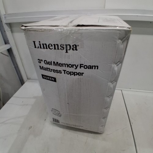 LINENSPA 3" THICK GEL INFUSED MEMORY FOAM MATTRESS TOPPER - QUEEN (MODEL: LS30QQ30GT) image 6