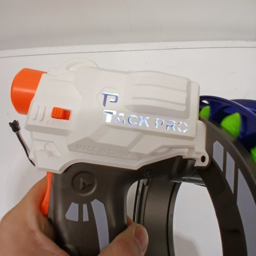 ZING SPORTZ SPIRAL POWER POPPER - 65FT RANGE / 20M - WHITE / ORANGE image 2