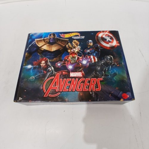 5PC HOT WHEELS MARVEL AVENGERS TOY CHARACTER CAR SET (STYLE: HBY34) image 3