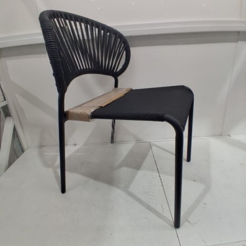HOMETRENDS ELORA STACKING CHAIR - BLACK (STYLE: ELORA) image 2