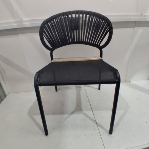HOMETRENDS ELORA STACKING CHAIR - BLACK (STYLE: ELORA) image 4