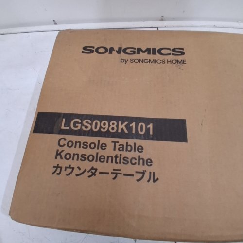 SONGMICS NARROW CONSOLE/ENTRYWAY TABLE - 31" X 38" - BROWN/BLACK (MODEL: LGS098K101) image 2