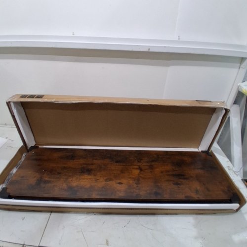 SONGMICS NARROW CONSOLE/ENTRYWAY TABLE - 31" X 38" - BROWN/BLACK (MODEL: LGS098K101) image 3