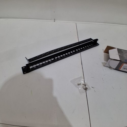 NEW YORK CABLES UNLOADED BLANK PATCH PANEL - 24 PORT, 19" 1U - BLACK image 3