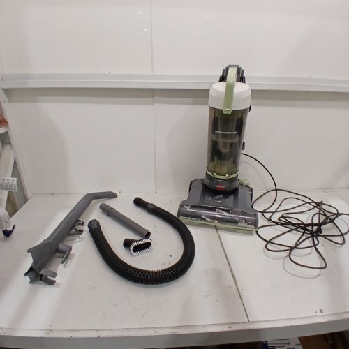 BISSELL POWERFORCE BAGLESS UPRIGHT LIGHTWEIGHT CORDED VACUUM CLEANER - GREEN AND GRAY (MODEL: 3313A) image 4