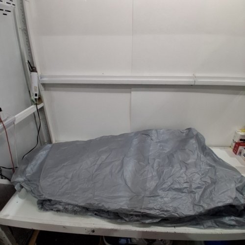 THIN LIGHTWEIGHT CAR OR BOAT COVER - 15FT X 5FT- GREY image 2