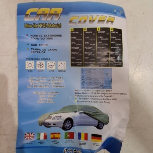 THIN LIGHTWEIGHT CAR OR BOAT COVER - 15FT X 5FT- GREY image 5