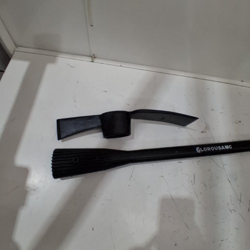 GLOROUSAMC FORGED ADZE WEEDING MATTOCK HOE PICK - 36" X 17" X 2.5" - BLACK image 3