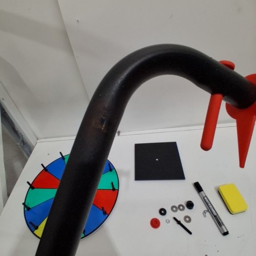 PIONITES TABLETOP SPINNING PRIZE WHEEL - 12" - MULTICOLOUR image 4