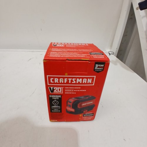 CRAFTSMAN **TOOL ONLY** 20V 150-WATT POWER INVERTER - RED/BLACK (MODEL: CMCB1150B) image 4