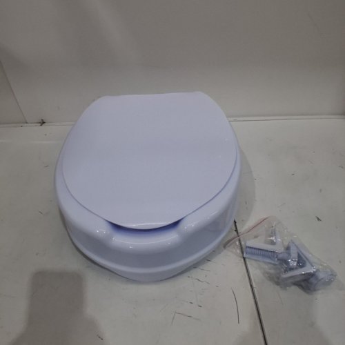 RAISED TOILET SEAT RISER - 4" RAISED - WHITE - (MODEL: FBL760600) image 2