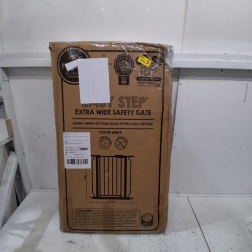 REGALO EASY STEP EXTRA WIDE METAL SAFETY GATE - 30" X 29"- 49" - WHITE (MODEL: 1164EWDS) image 4