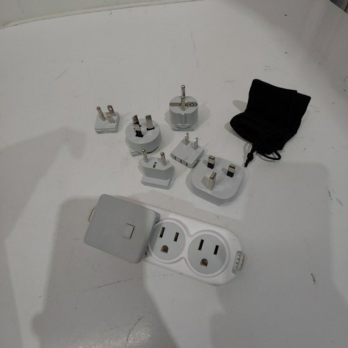 CEPTICS DUAL USB 2 USA OUTLET WORLD INTERNATIONAL TRAVEL ADAPTER PLUG SET - EUROPE, ASIA, CHINA, USA, SOUTH AMERICA & AFRICA (MODEL: PS-2U) image 2