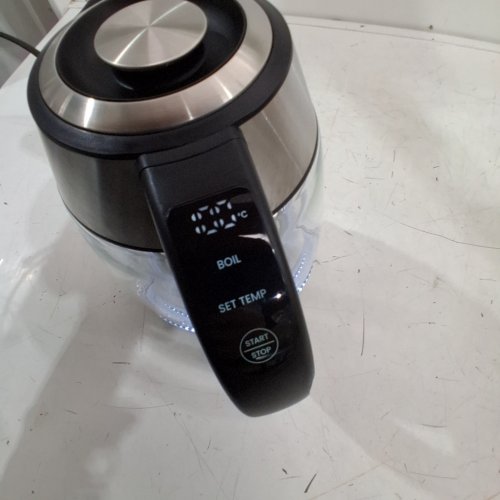 CHEFMAN DUAL-GLASS COOL TOUCH DIGITAL KETTLE WITH TEA INFUSER - 1500W - 1.7L - STAINLESS STEEL/BLACK (MODEL: RJ11-17-CTI-DG/1992747) image 2