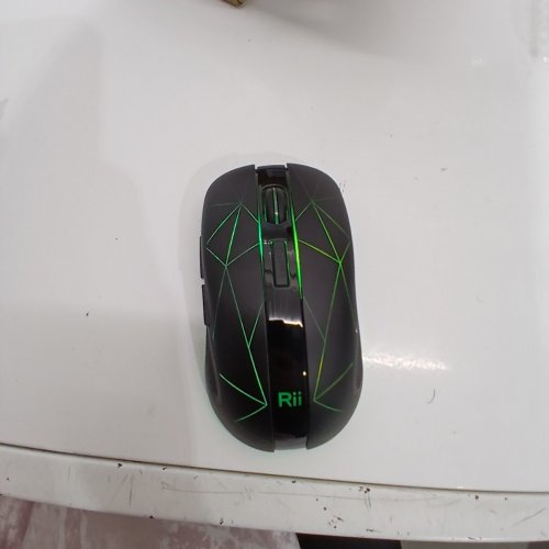 RII 2.4G WIRELESS MOUSE 5 BUTTONS RECHARGEABLE MOBILE OPTICAL MOUSE WITH USB NANO RECEIVER - BLACK (MODEL: RM200) image 2