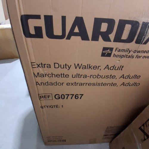 MEDLINE HEAVY DUTY FOLDING WALKER - FOR ADULTS 5'5"-6'4" (MODEL: G07767) image 3