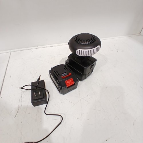 PORTABLE BATTERY POWERED SPACE HEATER - 170W - BLACK/WHITE image 4