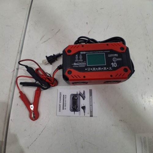 COREBOX SMART BATTERY CHARGER AND MAINTAINER - 12 V 10A; 24 V 5A - RED AND BLACK (MODEL: H-10CD) image 3