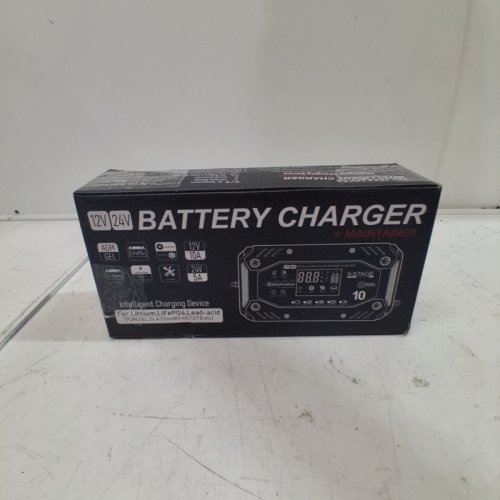 COREBOX SMART BATTERY CHARGER AND MAINTAINER - 12 V 10A; 24 V 5A - RED AND BLACK (MODEL: H-10CD) image 4