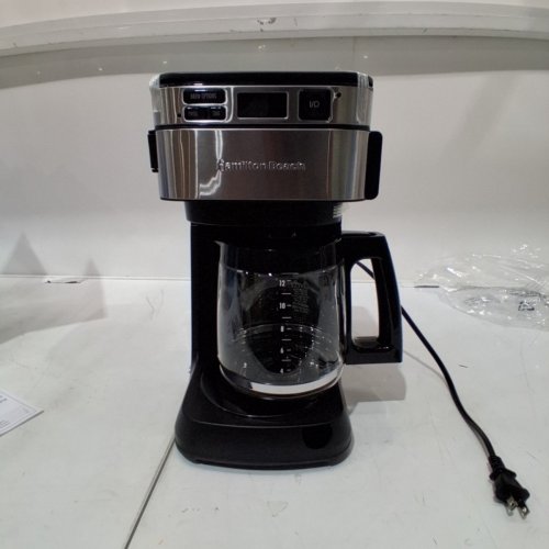 HAMILTON BEACH FRONTFILL PROGRAMMABLE COFFEE MAKER - 12 CUP - BLACK/SILVER (MODEL: 46310J) image 3