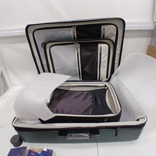 2PC RICARDO ROLLING HARDSIDED TSA APPROVED SUITCASE SET - DARK GREEN (MODEL: 1989360) image 3