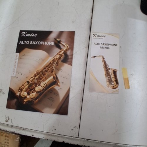 KMISE E FLAT ALTO SAXOPHONE FULL KIT - LIGHTWEIGHT - BLACK AND GOLD (MODEL: MI1172-CA) image 8