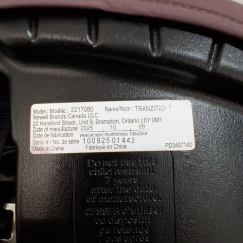 3-IN-1 GRACO TRANZITIONS LIGHTWEIGHT HEIGHT ADJUSTABLE HARNESS BOOSTER CAR SEAT - 100LBS MAX - ELOISE PURPLE (MODEL: 2217080) image 2