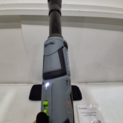 WORKPRO EXTENDED CORDLESS RATCHET WRENCH - 3/8" 0-200 RPM - BLACK/GREY (MODEL: W125221A) image 2