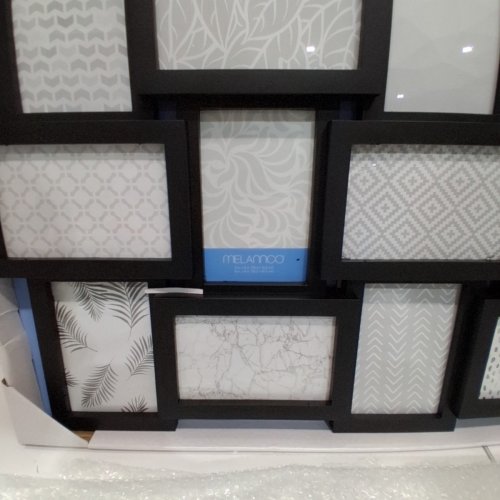 MELANNCO 12 OPENING COLLAGE FRAME DISPLAYS 4" X 6" PICTURES - BLACK image 3
