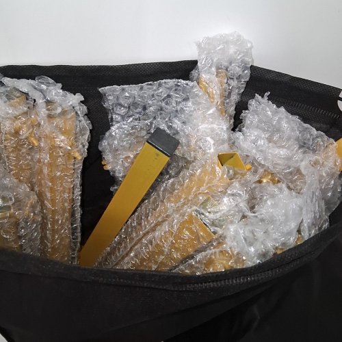 2PC VEVOR ARCH BACKDROP STAND WITH METAL ARCH BACKDROP STAND AND COVER -7.2 FT/ 6 FT-  GOLD (MODEL#: VEVOR ABC-7.2FT+6FT+BU) image 3