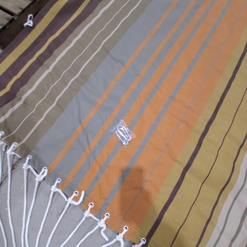 LAZY DAZE HAMMOCKS QUICK DRY HAMMOCK WITH SPREADER BAR - 11FT - COFFEE STRIPES (MODEL: HM-TH-COFFEE-S) image 4