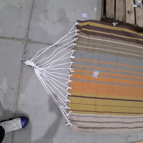 LAZY DAZE HAMMOCKS QUICK DRY HAMMOCK WITH SPREADER BAR - 11FT - COFFEE STRIPES (MODEL: HM-TH-COFFEE-S) image 6