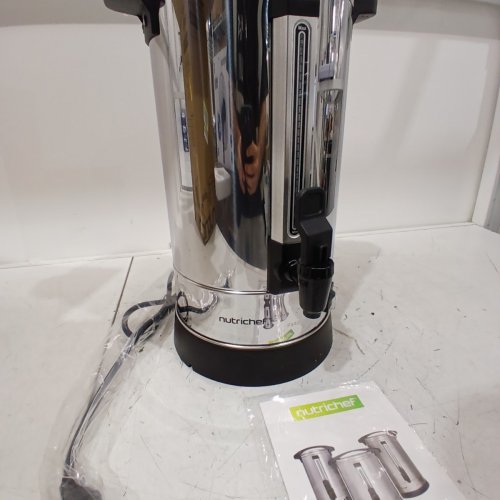 NUTRICHEF ELECTRIC WATER BOILER AND HOT WATER DISPENSER - 8L - 19" X 9" X 9" - SILVER - (MODEL: NCSTKTL8L) image 3