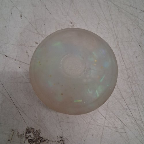 DUMPLING SQUISHY TOY - 4" - TRANSLUCENT WHITE image 3