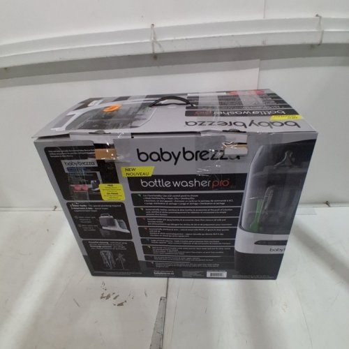 BABYBREZZA BOTTLE WASHER PRO 3-IN-1 WASHER/STERILIZER/DRYER - HOLDS 4 BOTTLES - BLACK/WHITE (MODEL: BRZ0103) image 10