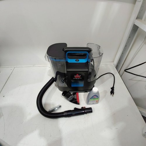 BISSELL LITTLE GREEN MAX PET PORTABLE CARPET & UPHOLSTERY DEEP CLEANER, POWERFUL PET STAIN REMOVAL - BLACK/BLUE (MODEL: 3857D) image 3