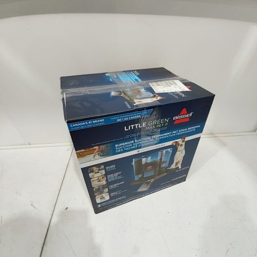 BISSELL LITTLE GREEN MAX PET PORTABLE CARPET & UPHOLSTERY DEEP CLEANER, POWERFUL PET STAIN REMOVAL - BLACK/BLUE (MODEL: 3857D) image 5