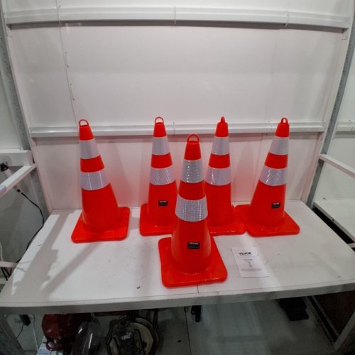 5PK TRAFFIC SAFETY CONES - 28" - ORANGE (MODEL: TC-68) image 2