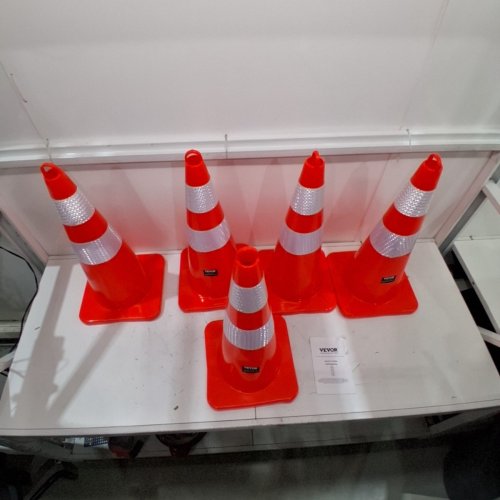 5PK TRAFFIC SAFETY CONES - 28" - ORANGE (MODEL: TC-68) image 3