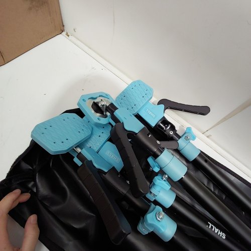 4PK SHALL ADJUSTABLE TELESCOPIC CABINET JACK QUICK SUPPORT POLE WITH BAG - 54" - 114" - 154LB MAX LOAD - BLUE/BLACK (MODEL: SH199002CA) image 3