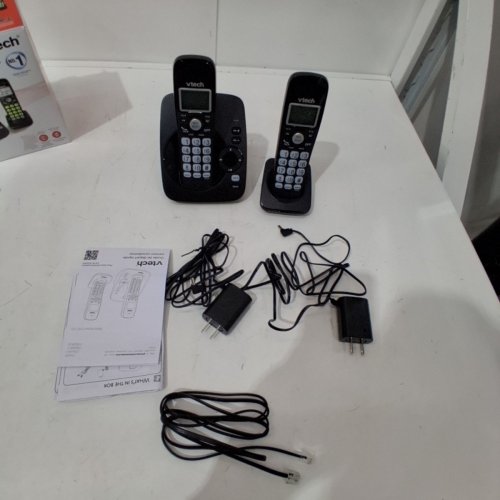 VTECH DECT 6.0 HANDSET CORDLESS HOME PHONE ANSWERING MACHINE - CALLER ID, 14 MINUTES RECORDING TIME, STORES 30 CALLS - BLACK - (MODEL: CS6224-21) image 4