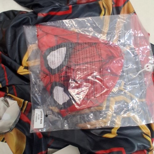 2PC BOYS JAZWARES COSTUME PLAY SPIDERMAN COSTUME - LARGE - BLACK/RED/GOLD (STYLE: JWC7206) image 3