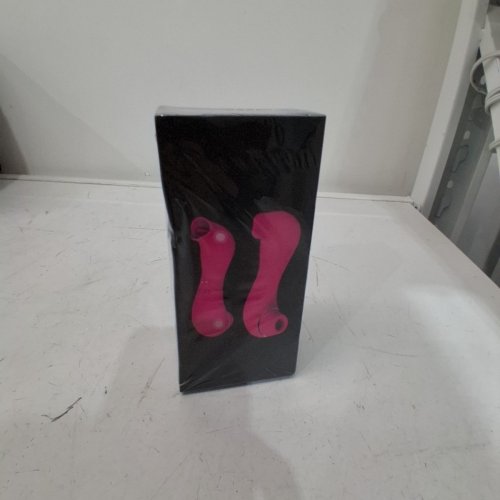 DUAL PLEASURE WORM AIR-PULSE CLITORAL STIMULATOR & TONGUE LICKING VIBRATOR - HOT PINK image 2