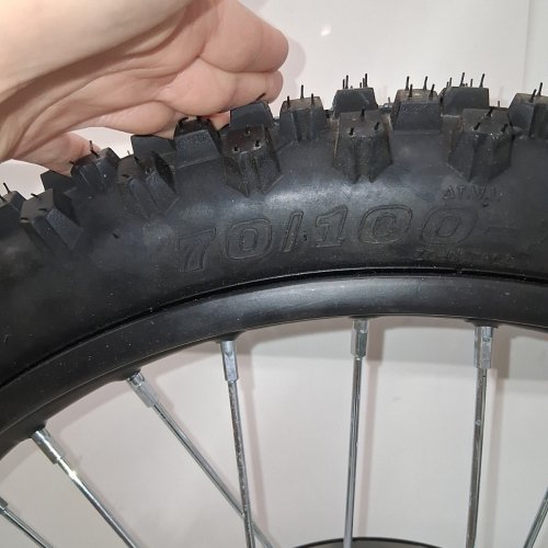 UCOOTIFLY FRONT RIM WHEEL TIRE TUBE ASSEMBLY - 70/100-19 (19") - BLACK image 5