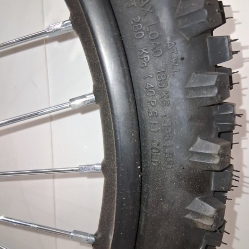 UCOOTIFLY FRONT RIM WHEEL TIRE TUBE ASSEMBLY - 70/100-19 (19") - BLACK image 7
