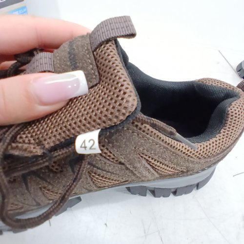 MENS HIKING OUTDOOR SHOES - EU 42/SIZE 9 - BROWN image 4