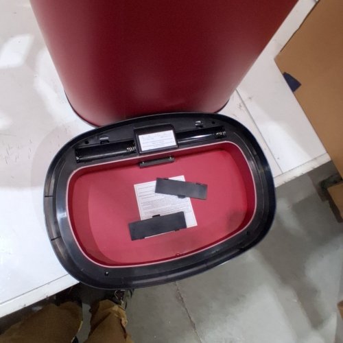 OVAL AUTOMATIC TOUCH FREE GARBAGE TRASH CAN - 13 GALLON - RED (MODEL: TC-1350R-RED ) image 6