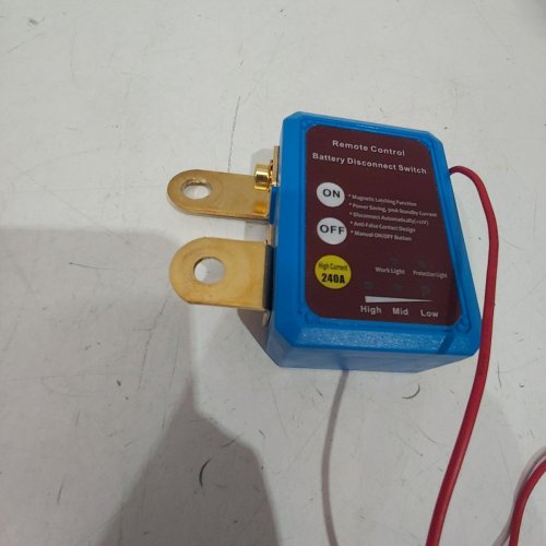 AUTOMATIC SHUTOFF CAR REMOTE BATTERY DISCONNECT SWITCH - BLUE image 3