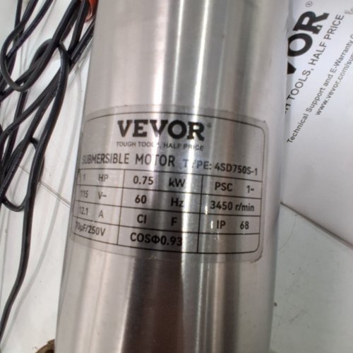 DEEP WELL SUBMERSIBLE MOTOR - 1HP - 60HZ 230V - SILVER (MODEL:4SSM5/6-1) image 4