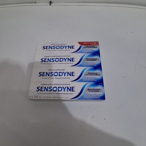 3PK SENSODYNE TRIPLE CLEANING TOOTHPASTE - WHITENING PLUS TARTAR FIGHTING - 145ML/EACH image 4